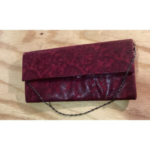 Vintage OKPTA1519426 Red Velvet Clutch Purse